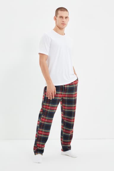 Çok Renkli Baskılı Dokuma Unisex Pijama Altı Eşofman