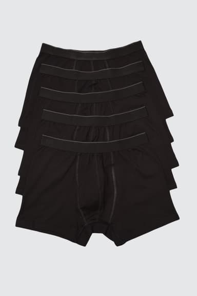 Siyah 5'li Paket Boxer