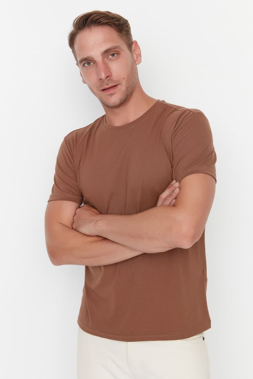 Product Kahverengi Regular Fit Kısa Kollu T-Shirt