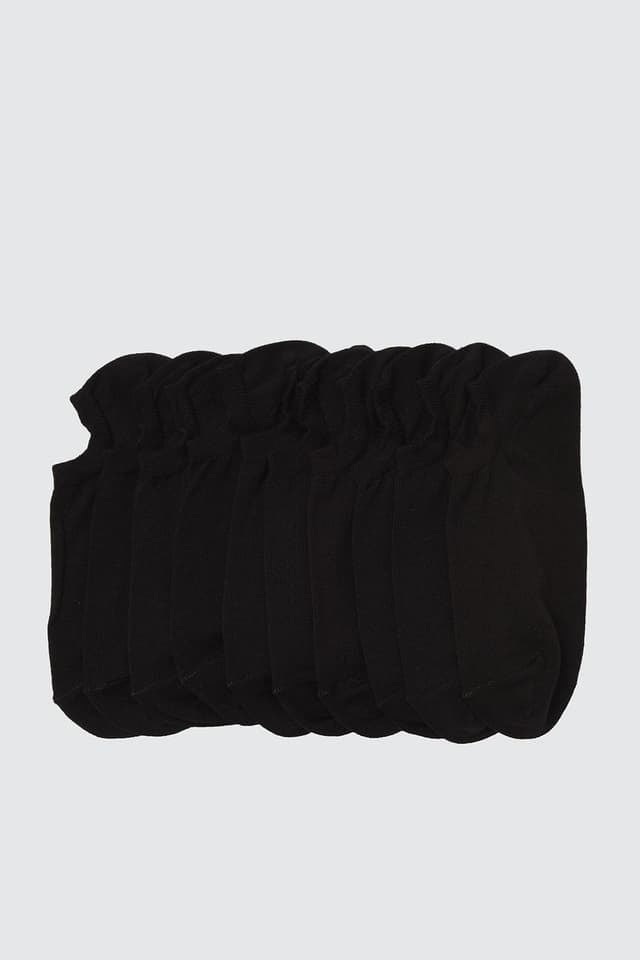 Product Siyah 5'li Paket Düz Patik Çorap