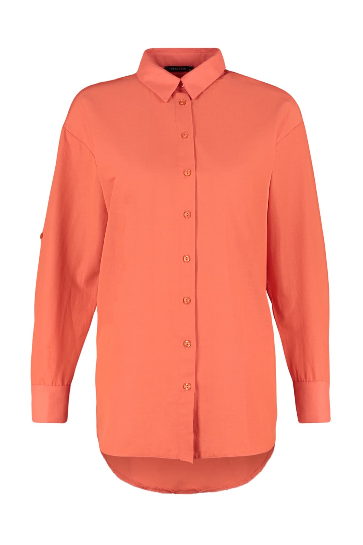 Trendyolmilla Nar Çiçeği Dokuma Plaj Gömleği TBESS22GO0664