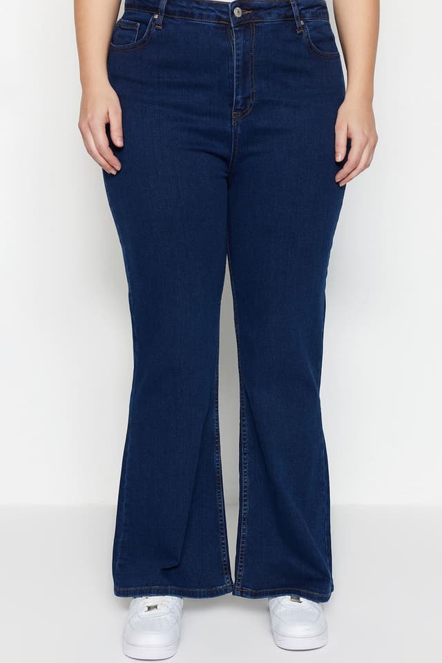 Product İndigo Yüksek Bel Comfort İspanyol Paça Flare Fit Jeans