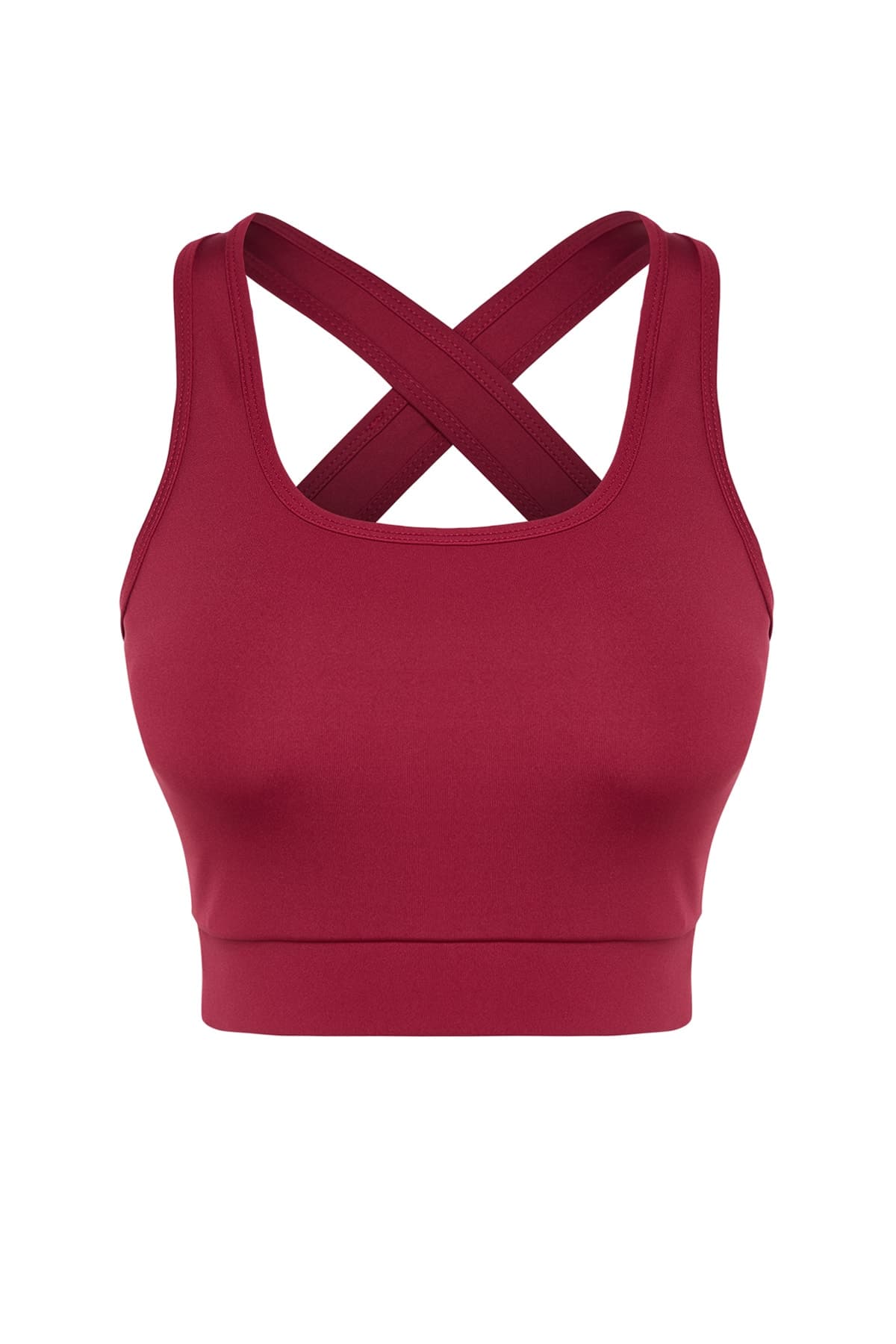 Trendyolmilla Magenta Destekli/Şekillendirici Sırt Detaylı Kare Yaka Örme Spor Sütyeni TWOSS22SS0040