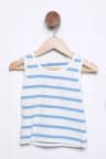 Kız Çocuk Fitilli Çizgili Body Bluz Mavi TZL-P-00015723