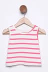 Kız Çocuk Fitilli Çizgili Body Bluz Pembe TZL-P-00015723