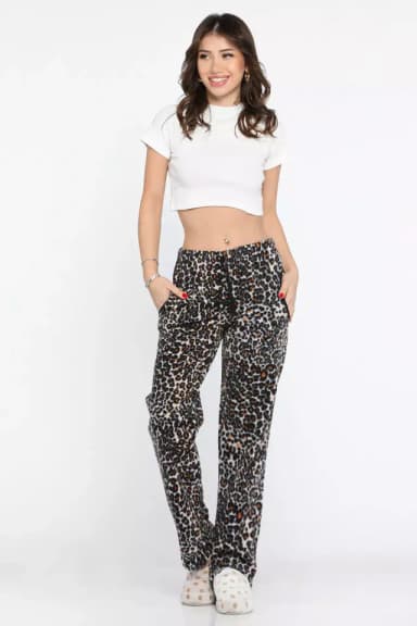 Kadın Leopar Desen Pijama Altı Leopar Desen TZL-P-00014334