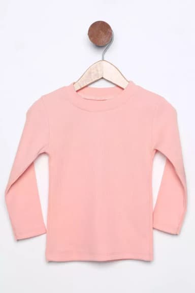 Kız Çocuk Bisiklet Yaka Body Somon TZL-P-00013056