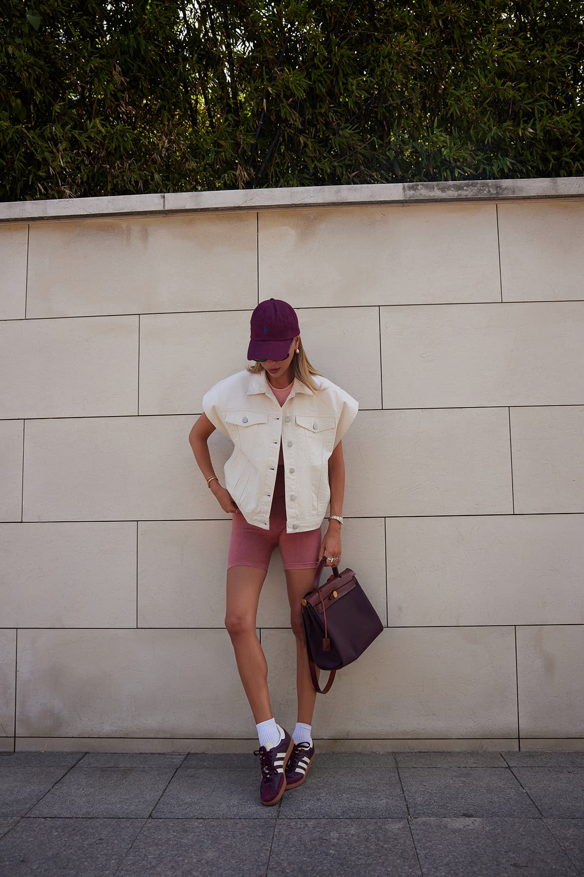 Gül Kurusu Seamless/Dikişsiz Yıkamalı Örme Spor Şort/Kısa Tayt