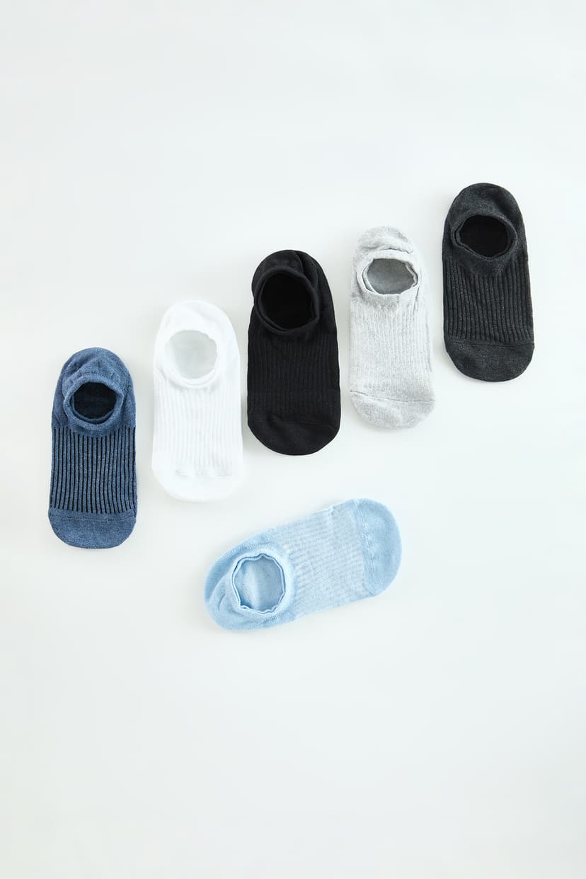 Çok Renkli Unisex 6'lı Pamuklu Sneaker Çorap