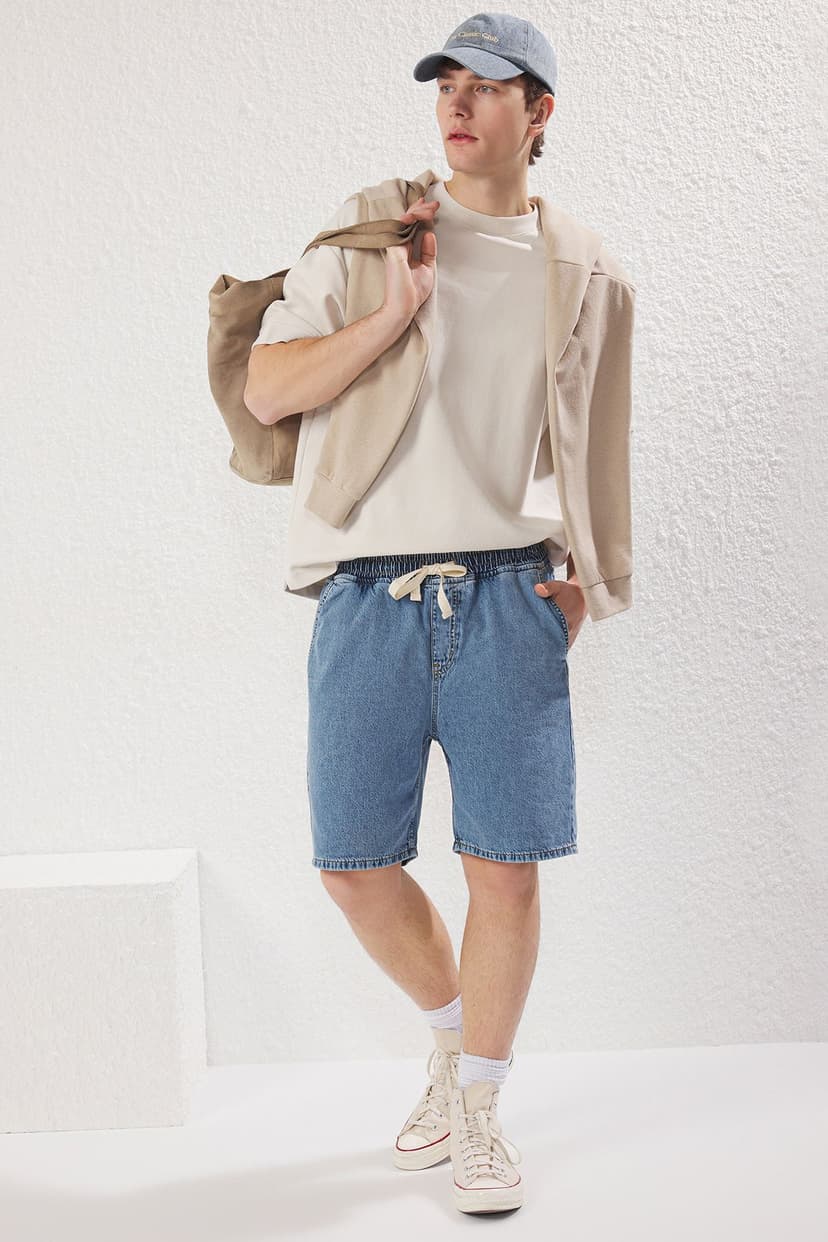 Mavi Regular Fit Kot Şort