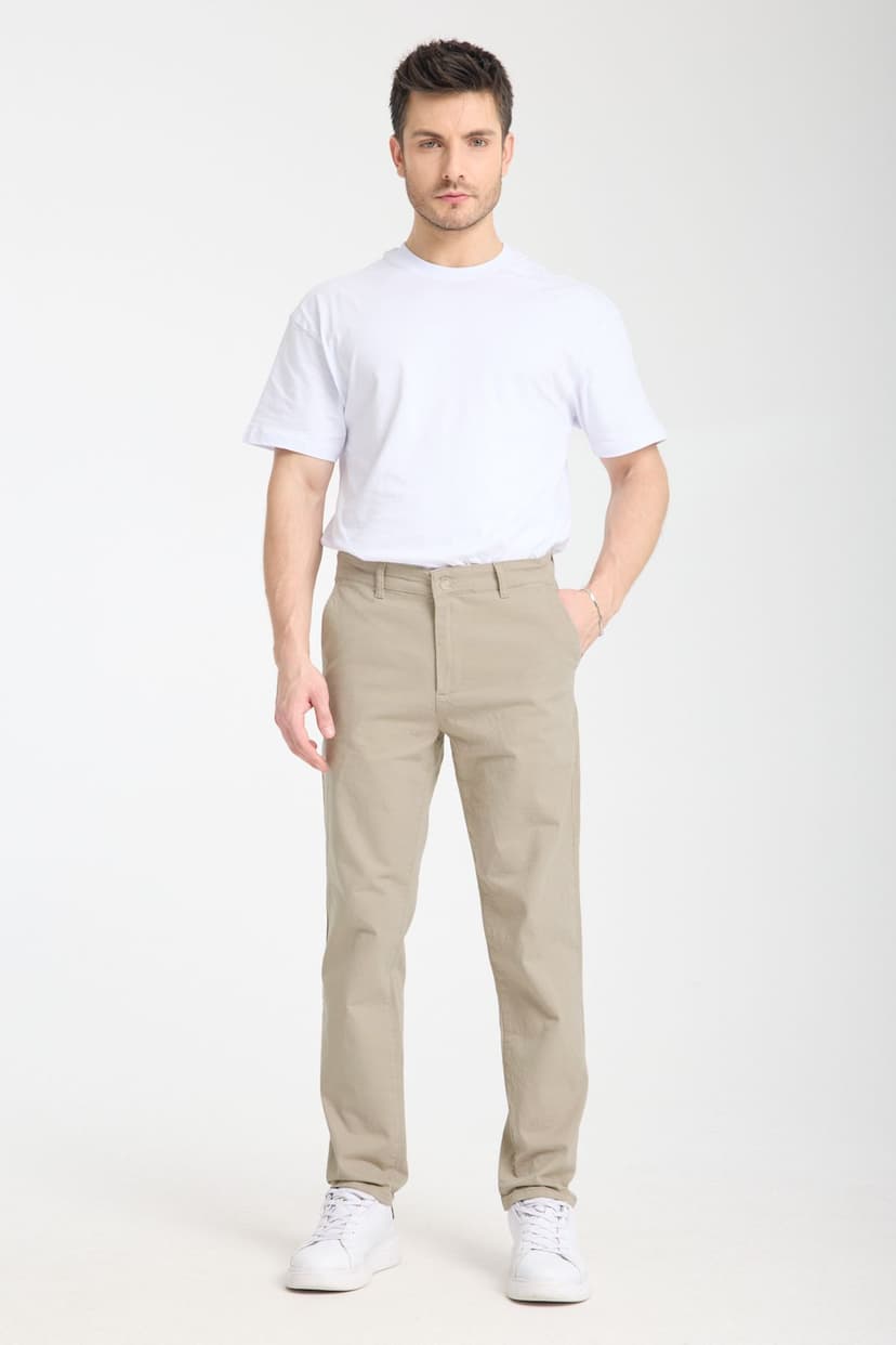 Taş Regular Fit Basic Chino Esnek Gabardin Pantolon